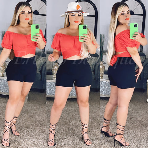 Go For More Top (Coral)