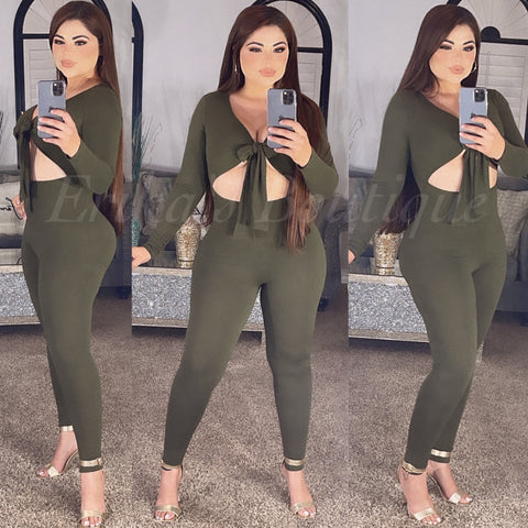 Find A Reason Jumpsuit (Olive)