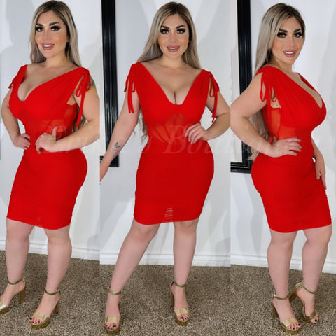 Candy Kisses Dress (Red)